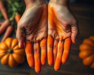 Pomarańczowe plamy na dłoniach: Przyczyny, objawy i leczenie